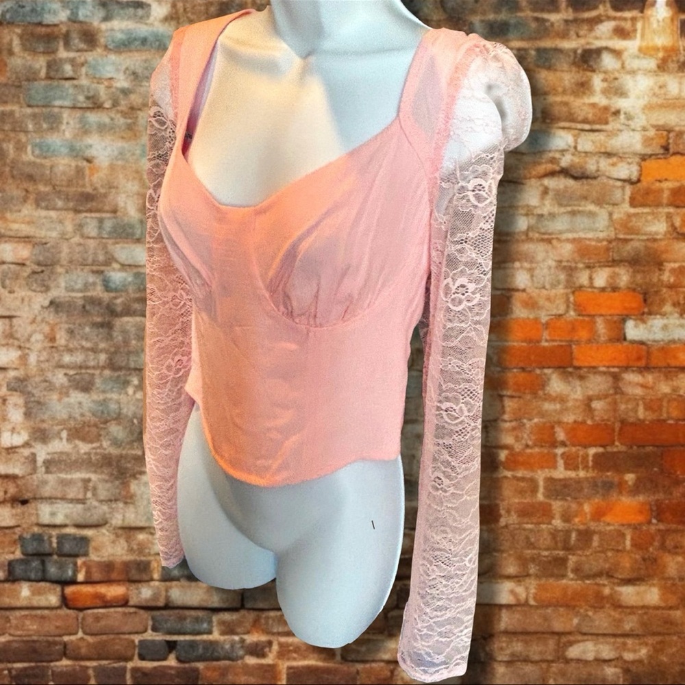 Wild Fable Pink Textured Top